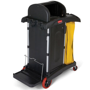 HIGH SECURITY BLACK JANITOR CART