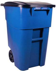 (Spec. Ord *2*)Roll Out Brute blue waste receptacle 50 gal with wheels