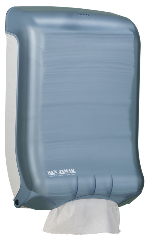 (Spec.ord) Simplicity blue plastic hands free paper towel dispenser