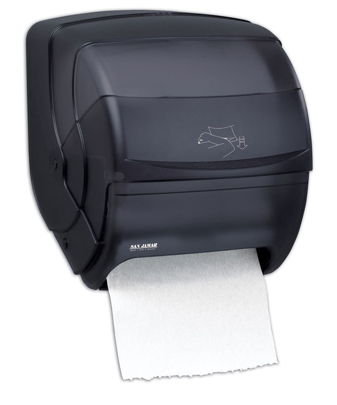 Integra hand towel dispenser black plastic 15.5