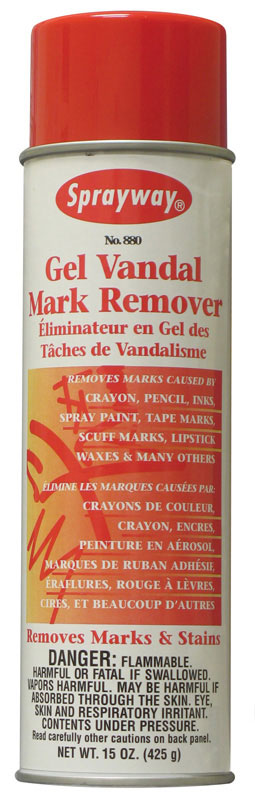 (sw870w) Aerosol Gel vandal mark remover 15 oz